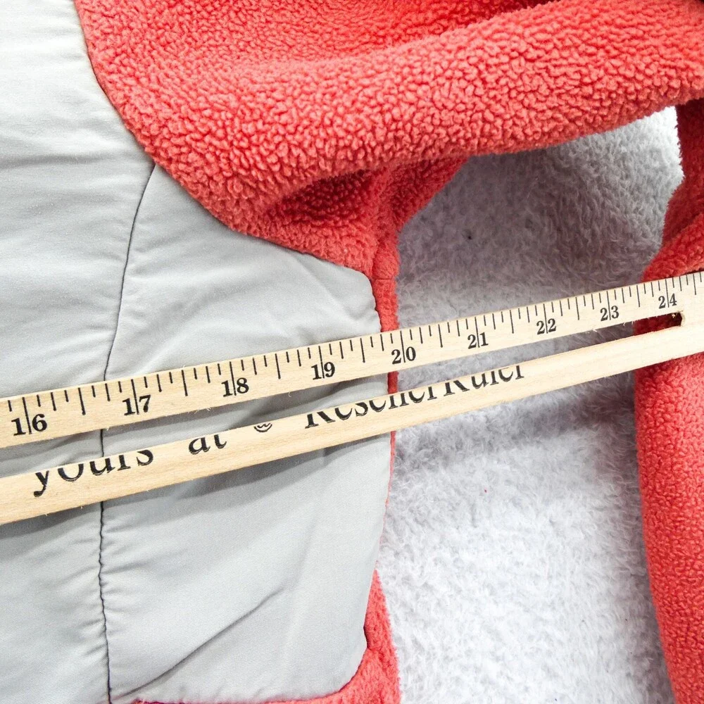 The North Face Jacket Small‎ Womens Gray Orange Denali Fleece Full Zip Pockets